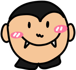 A head of Dracula (Clip Art) 