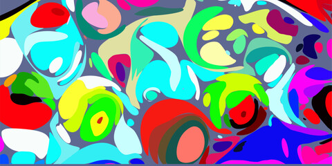 Obraz premium Aesthetic random color background, abstract mixed color background, psychedelic style