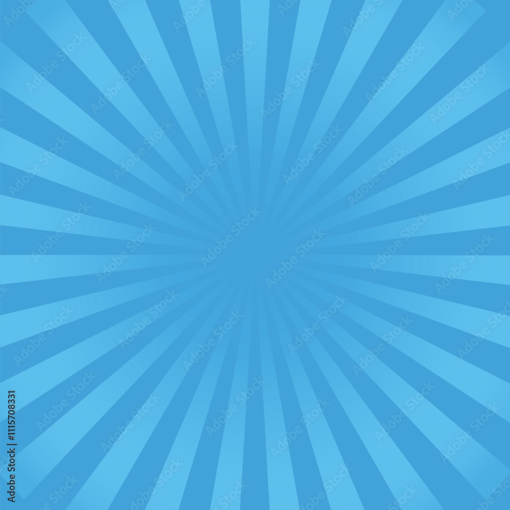Aufkleber sun rays abstract with blue background. abstract flash. sunbeams. sunburst or sun burst background. 