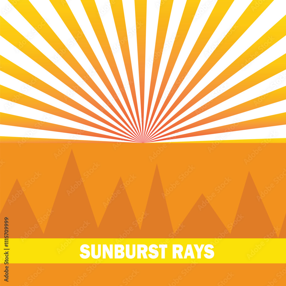 Aufkleber Abstract Sunburst pattern design template. Abstract texture with flash. sunbeams