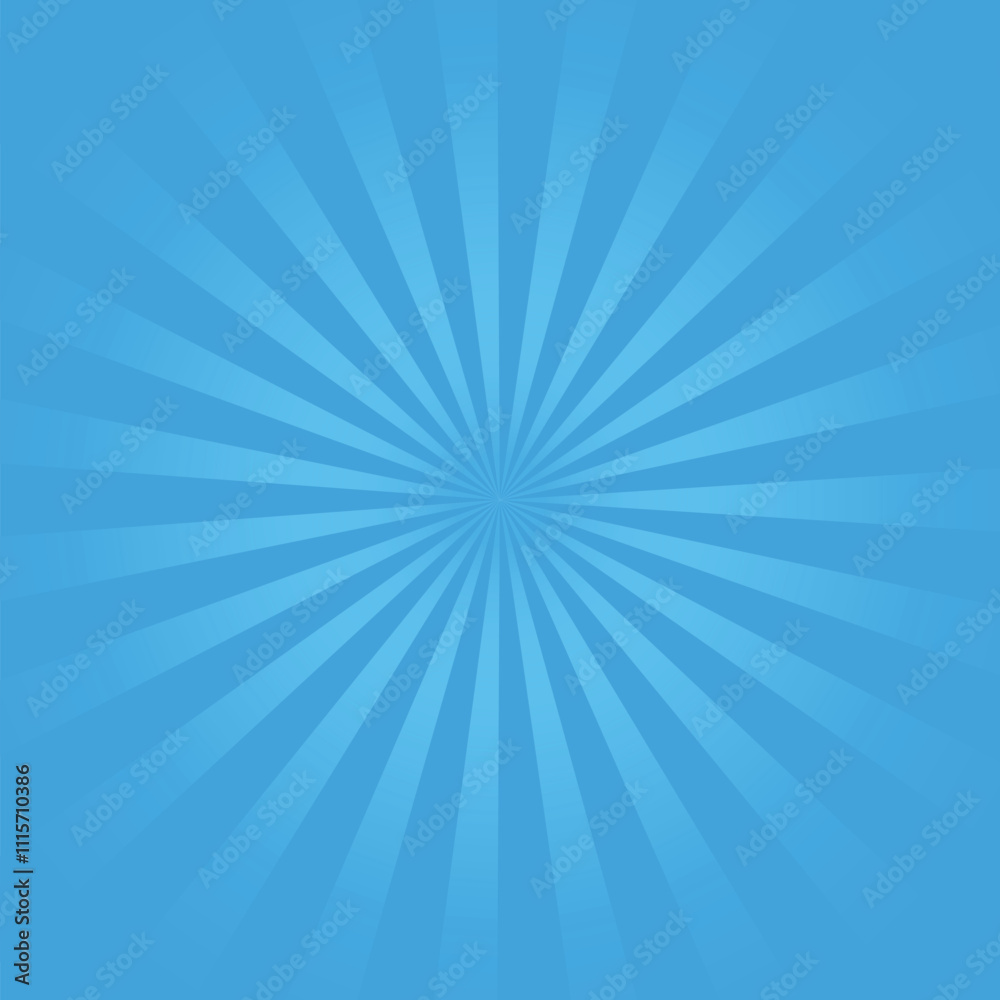 Aufkleber blue radial beams and rays abstract lines background. abstract flash. sunbeams. sunburst or sun burs