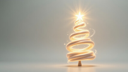 Obraz premium Enchanting Modern Christmas Tree Design for a Festive Holiday Atmosphere