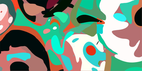 Aesthetic random color background, abstract mixed color background, psychedelic style