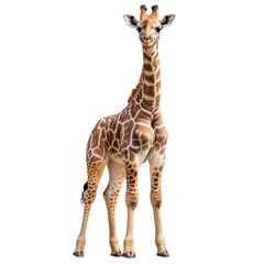 Fototapeta premium Giraffe on a transparent background.