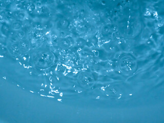 Blue water texture for nature movement background 
