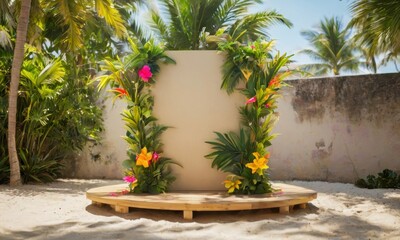 Tropical Paradise Backdrop 