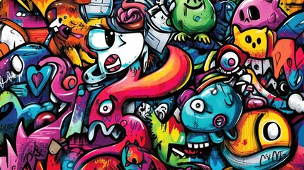 Obraz premium Colorful Graffiti Art