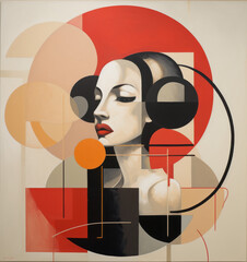 abstract illustration wall art background