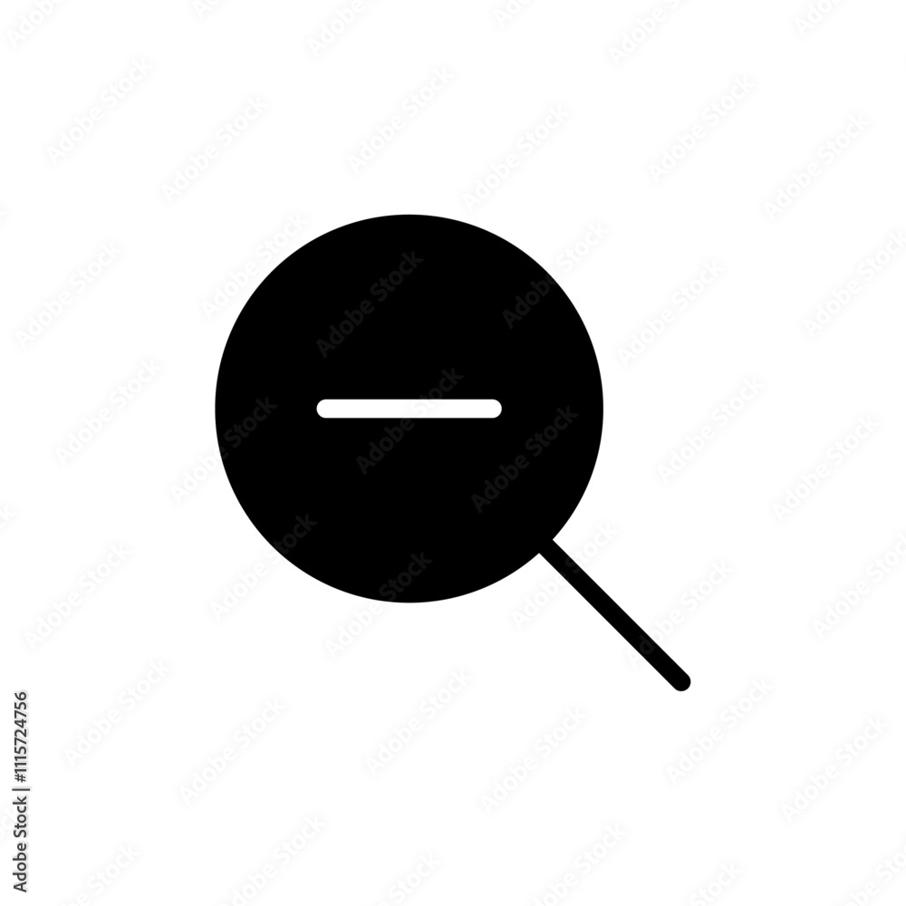 Poster zoom out icon web design in vector