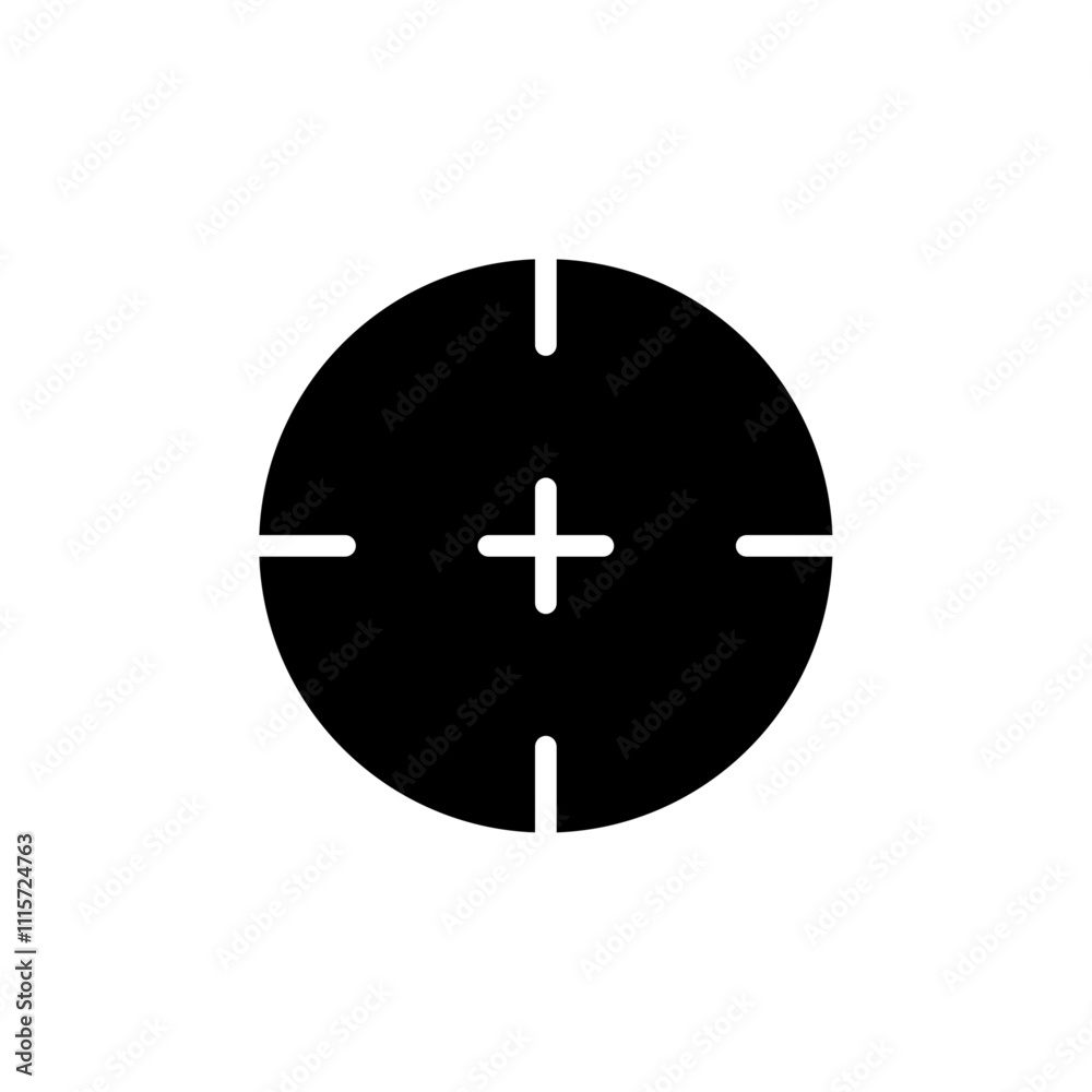 Aufkleber Aim icon web design in vector