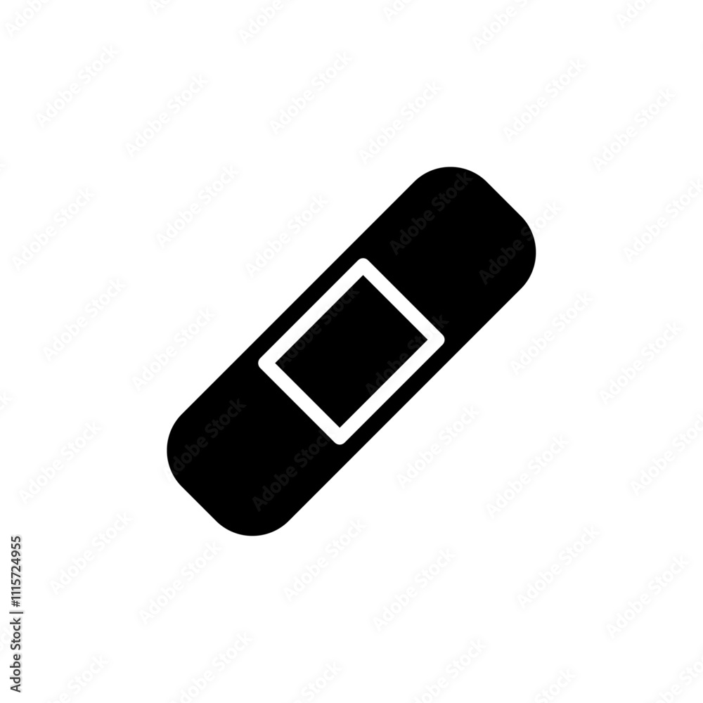 Poster bandage icon web design in vector