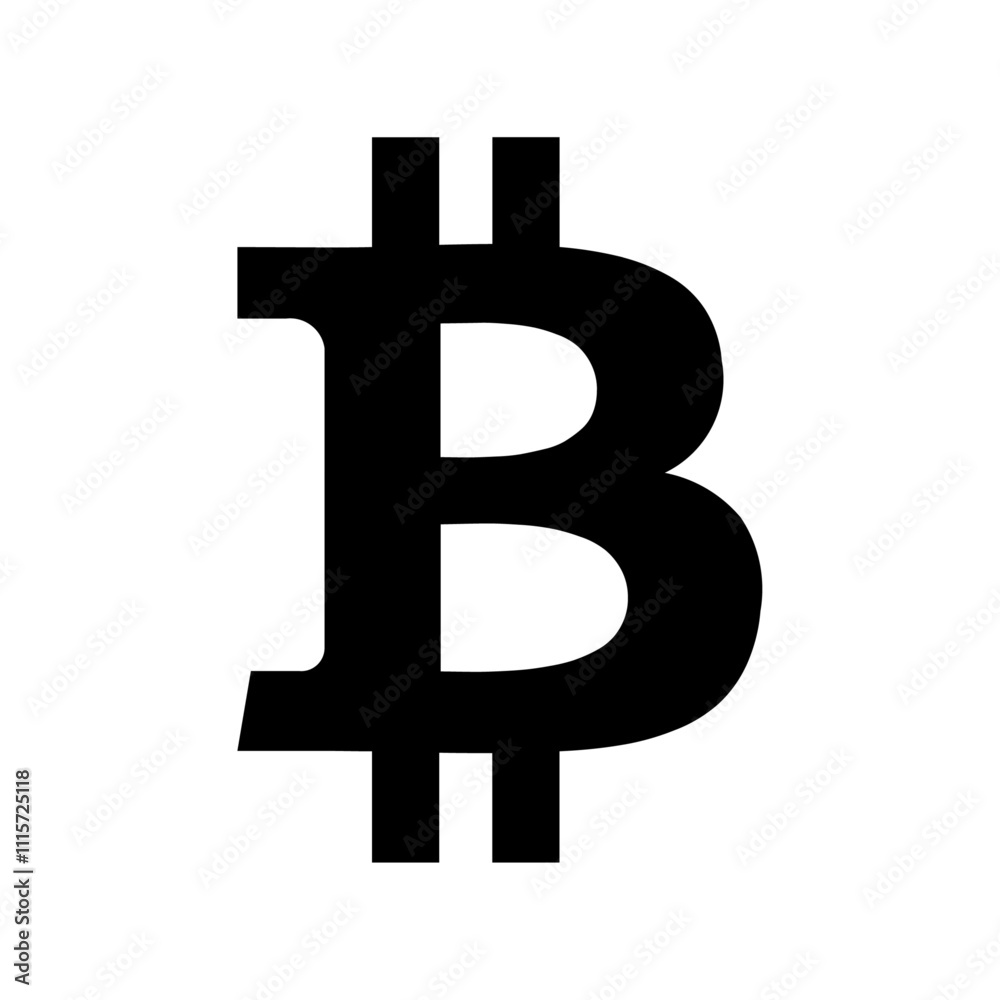 Aufkleber bitcoin icon web design in vector
