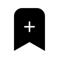 Fototapeta premium Bookmark add icon web design in vector