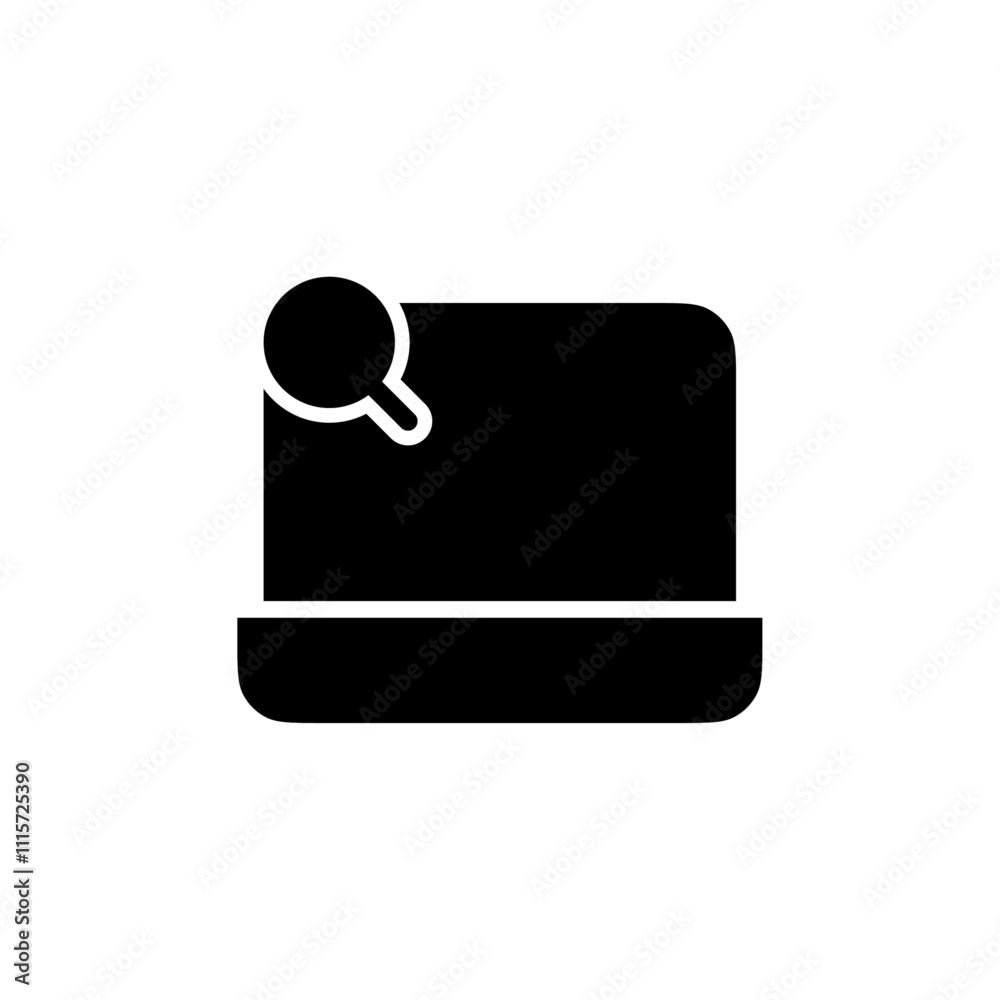 Aufkleber Browsing icon web design in vector