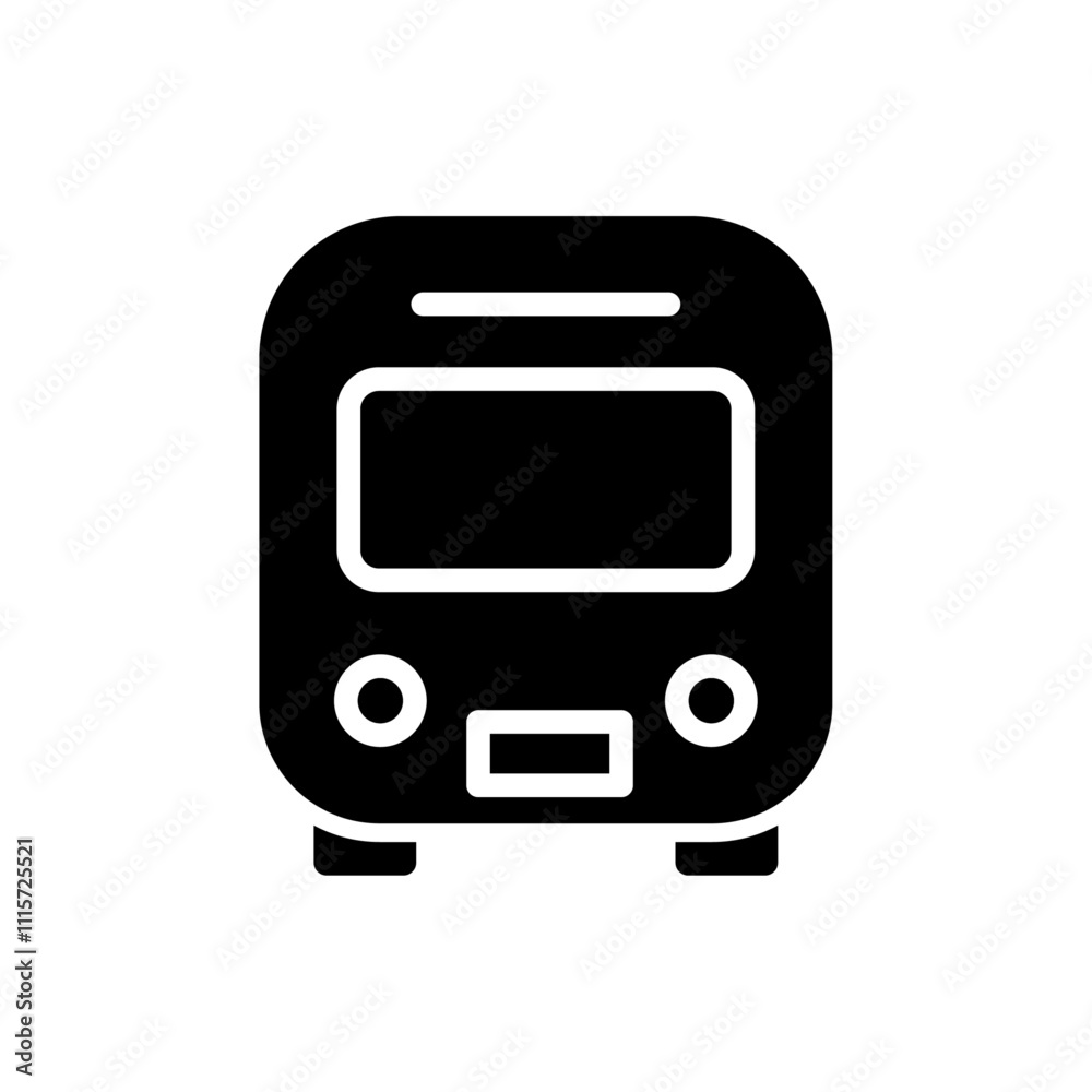 Poster Bus icon web design in vector