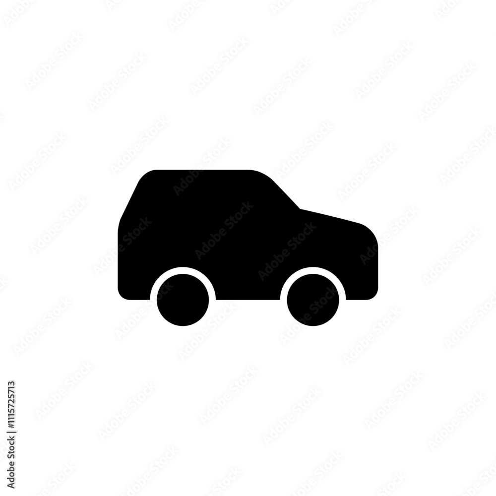 Poster car icon web design in vector