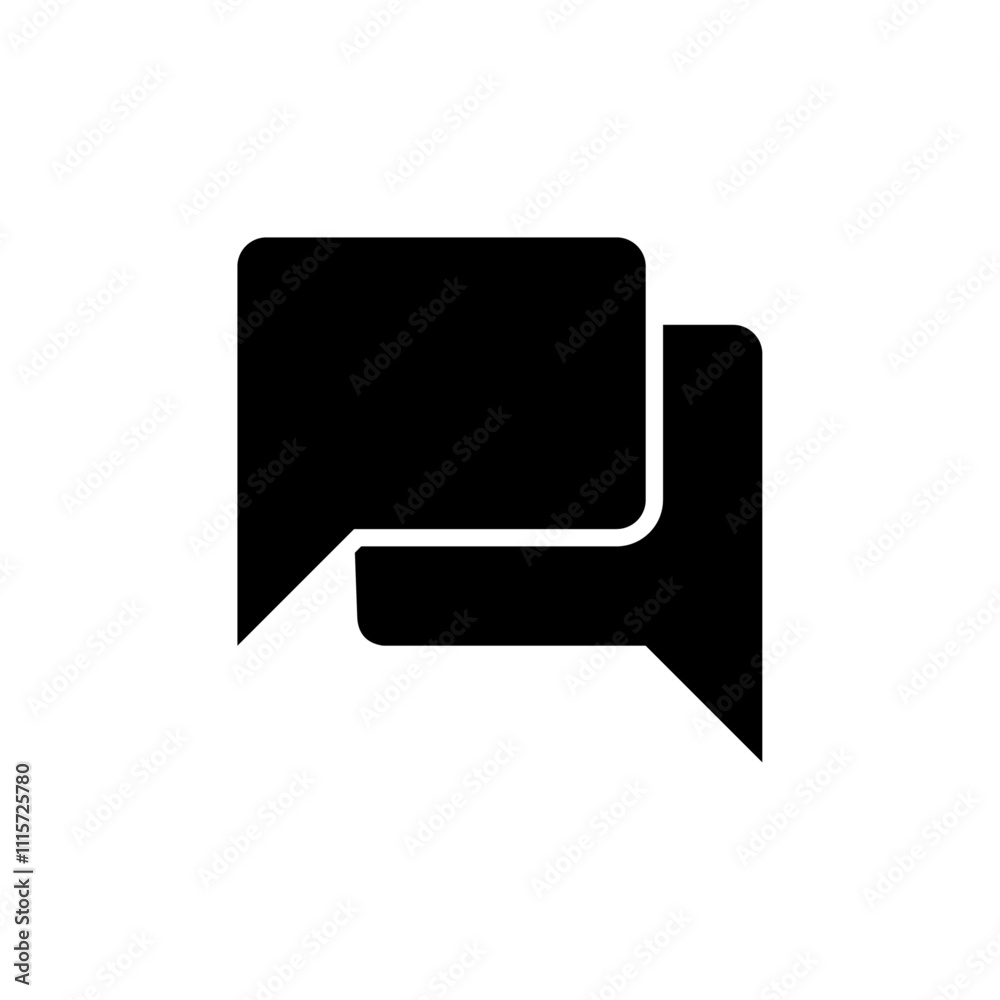 Poster Chat icon web design in vector