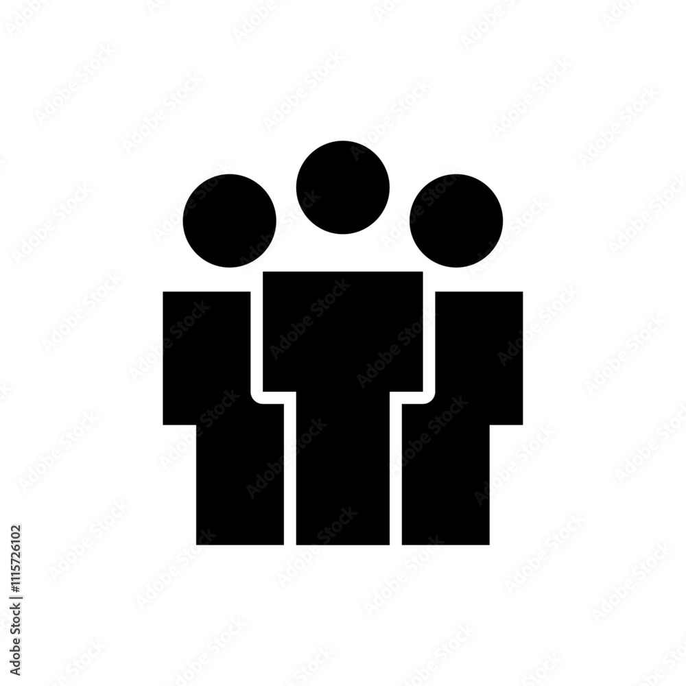 Poster Community icon web design in vector