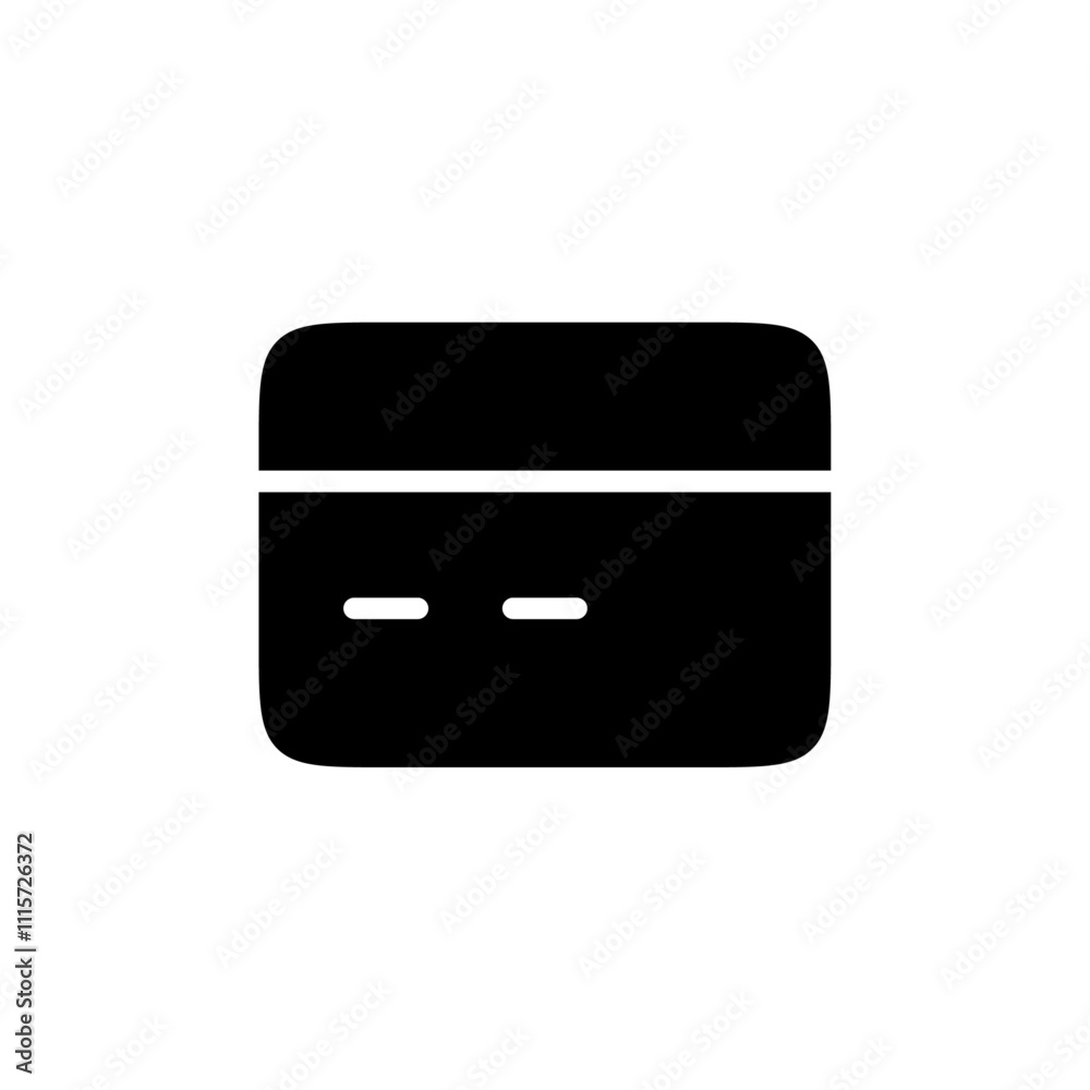 Poster credit card icon web design in vector