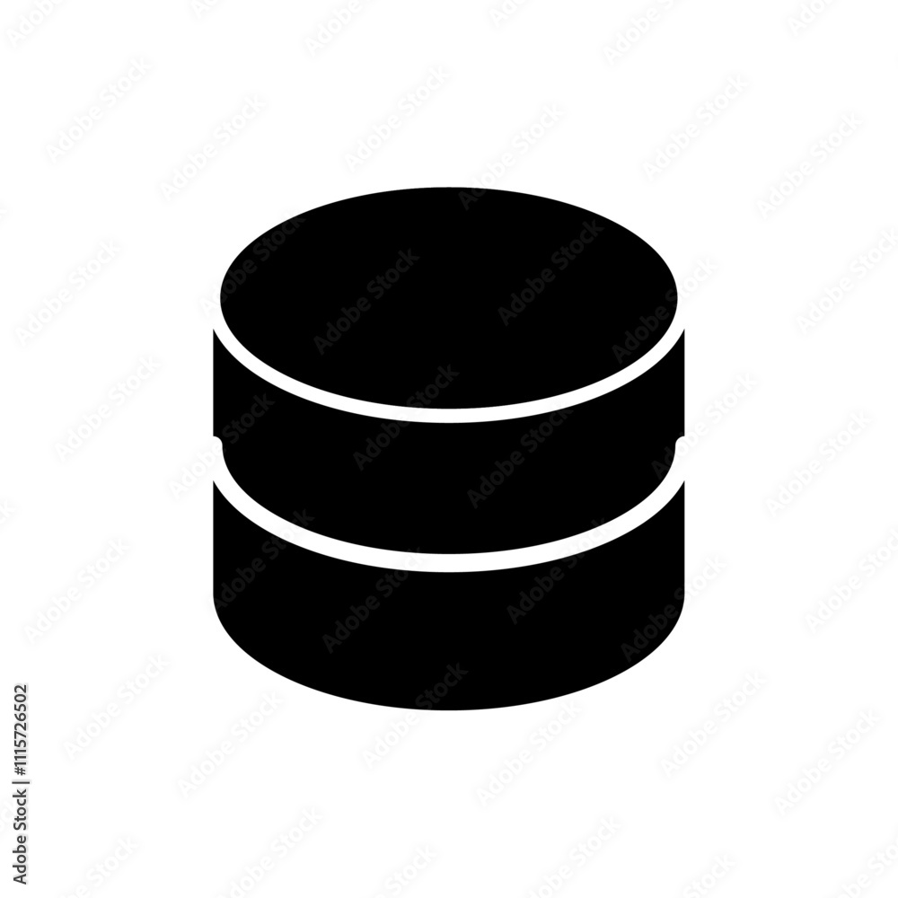Aufkleber database icon web design in vector