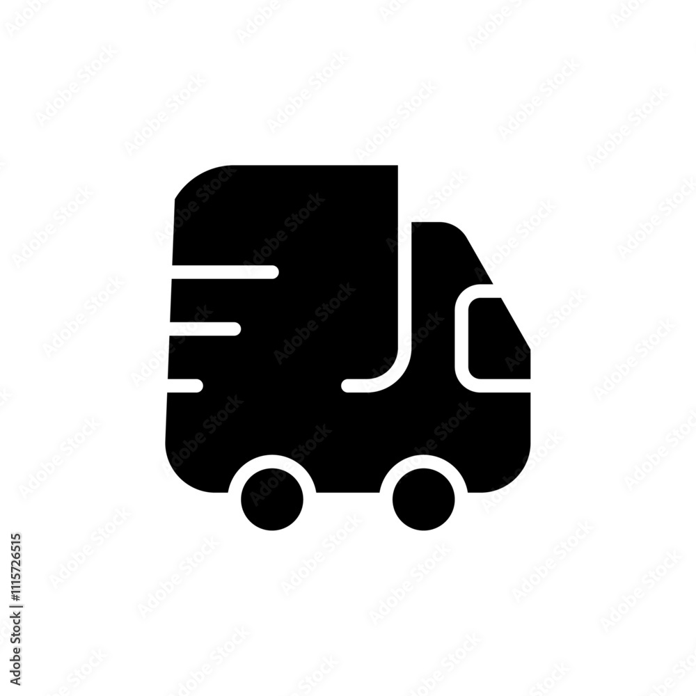 Poster delivery icon web design in vector