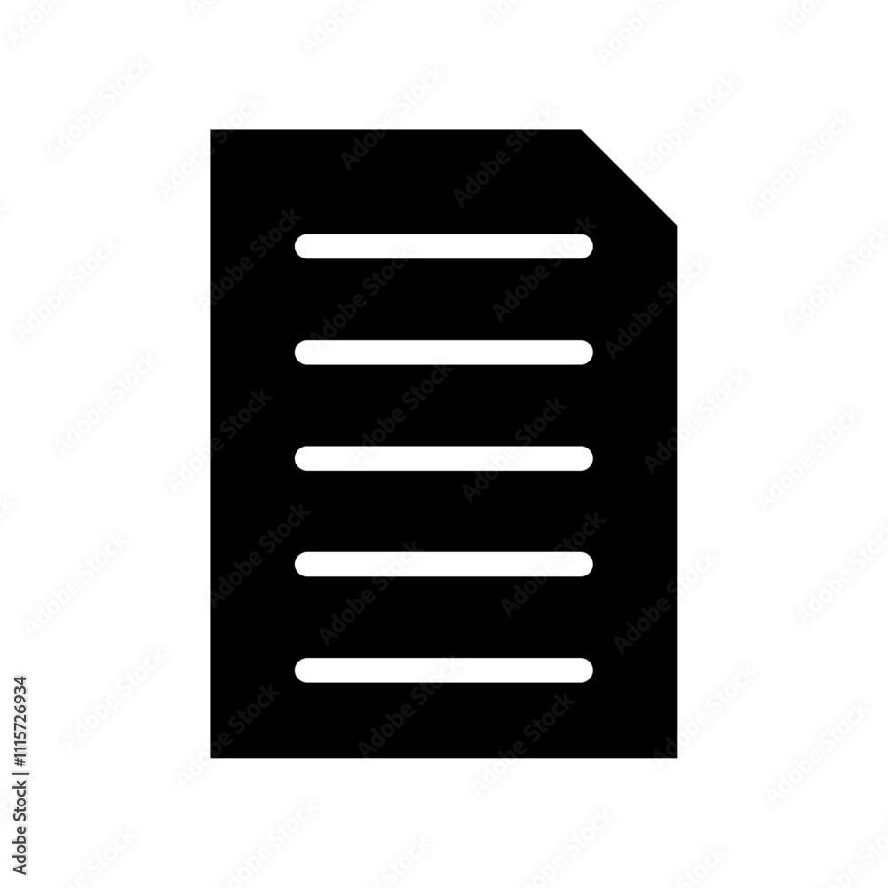 Poster document icon web design in vector