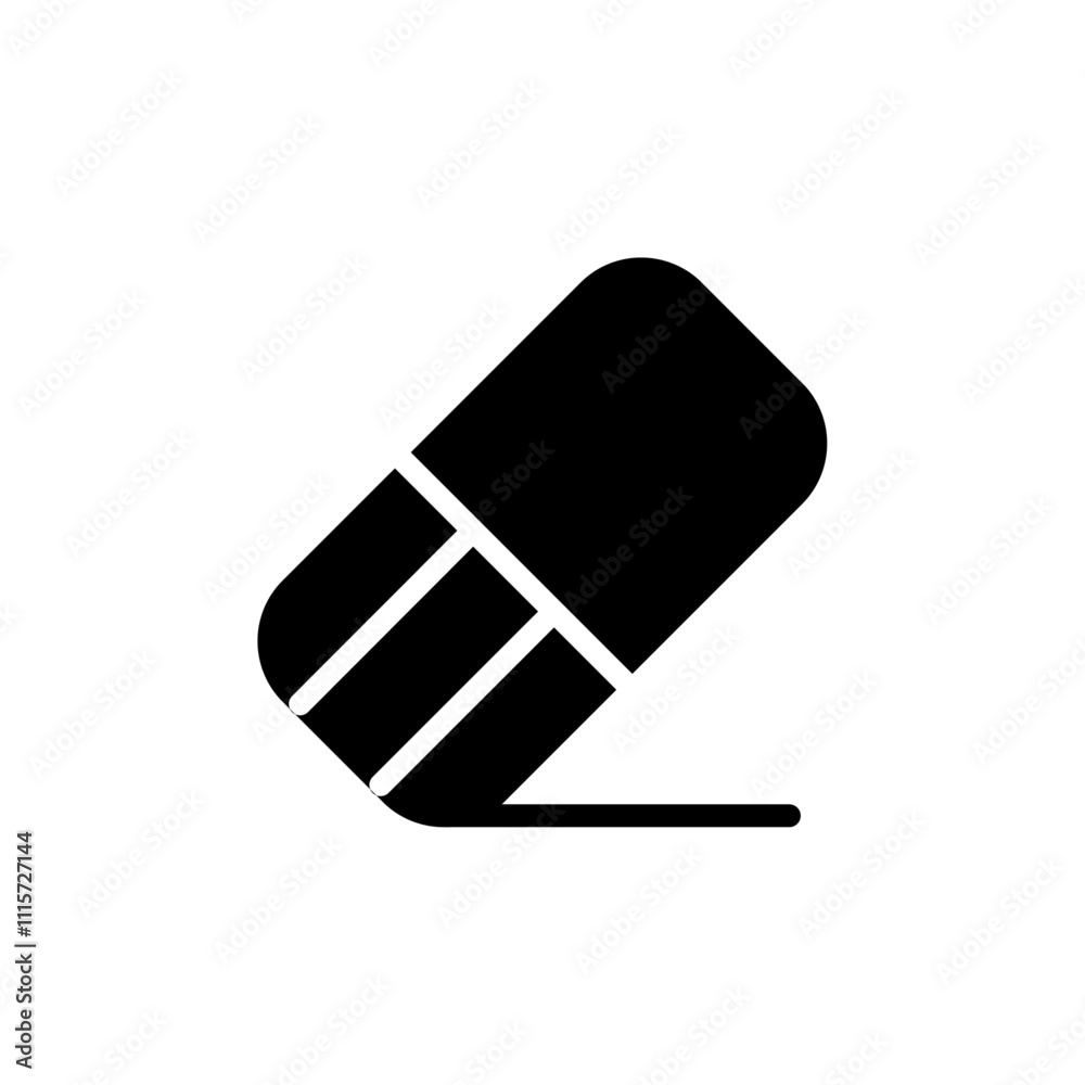 Poster Eraser icon web design in vector