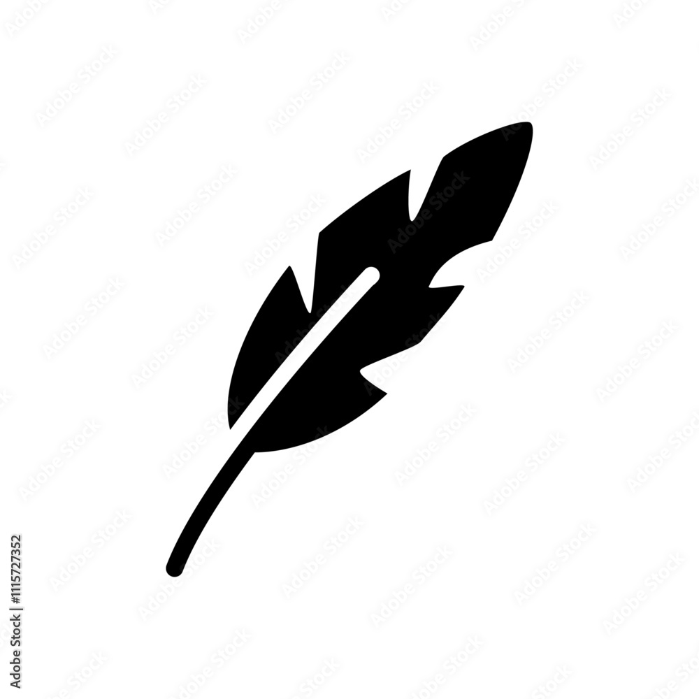 Poster Feather icon web design in vector