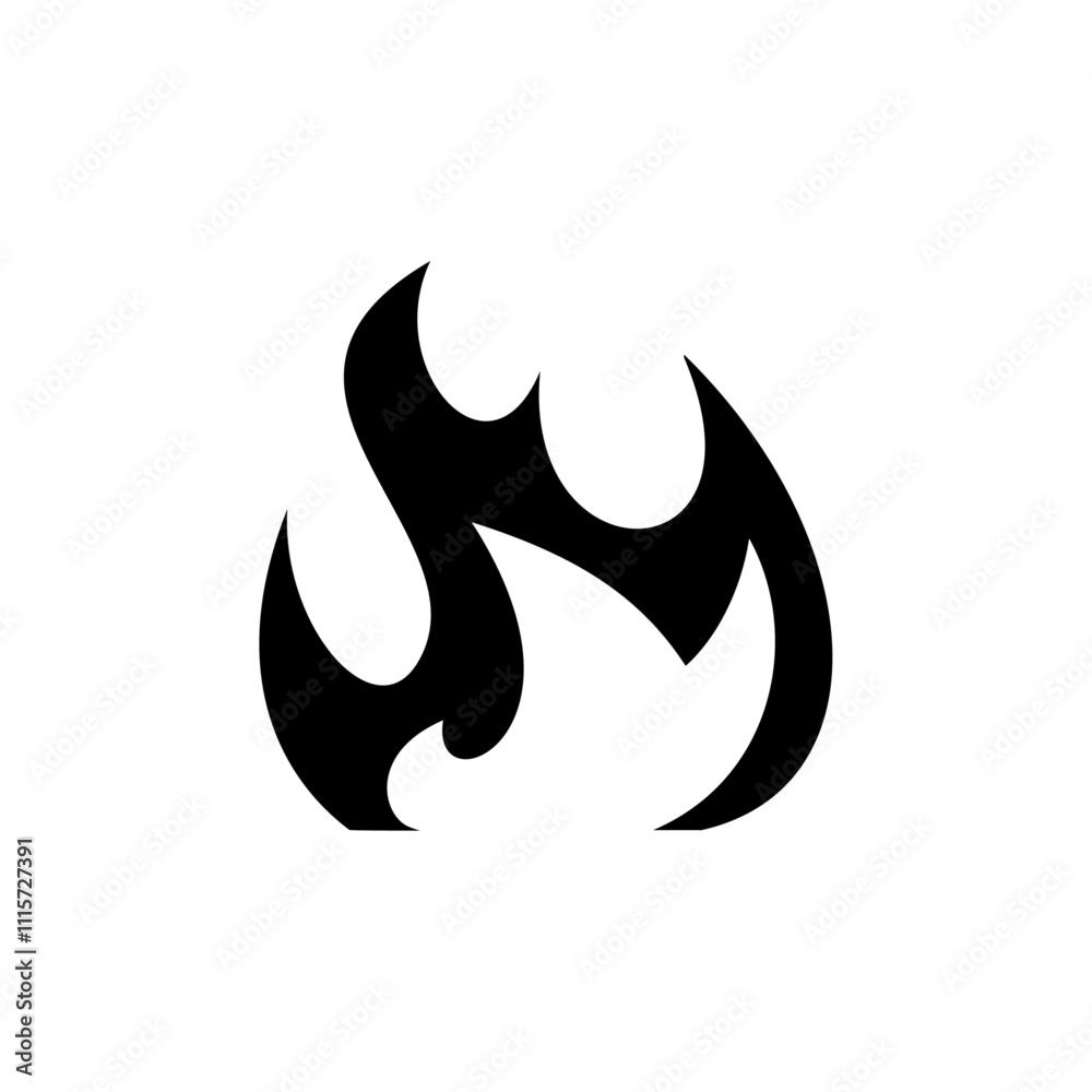 Poster fire icon web design in vector