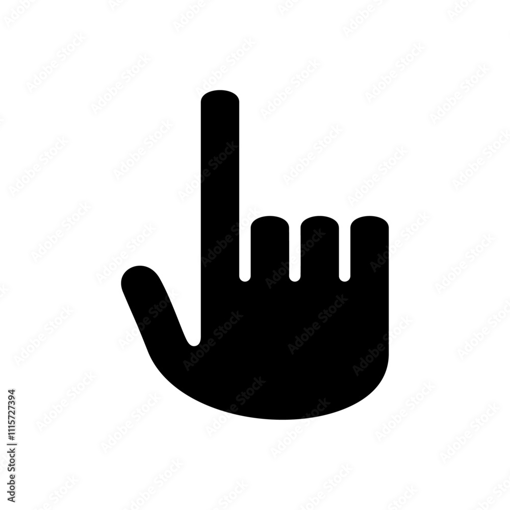 Aufkleber finger icon web design in vector