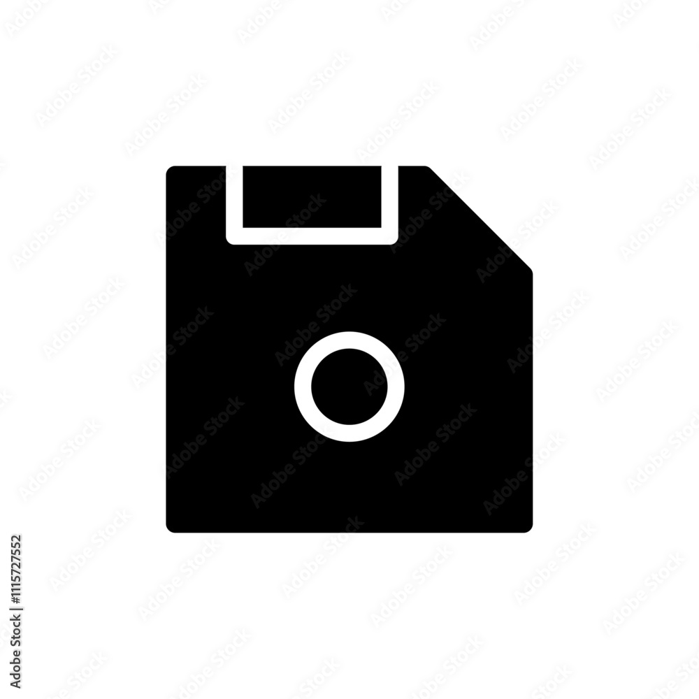 Poster floppy disk icon web design in vector