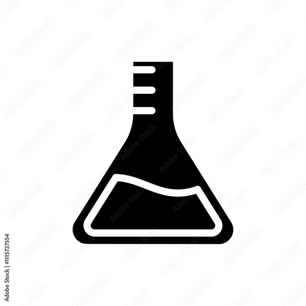 Poster Flask icon web design in vector