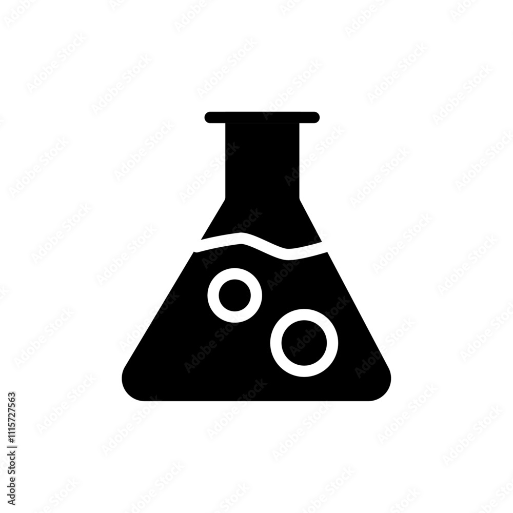 Poster Flask icon web design in vector