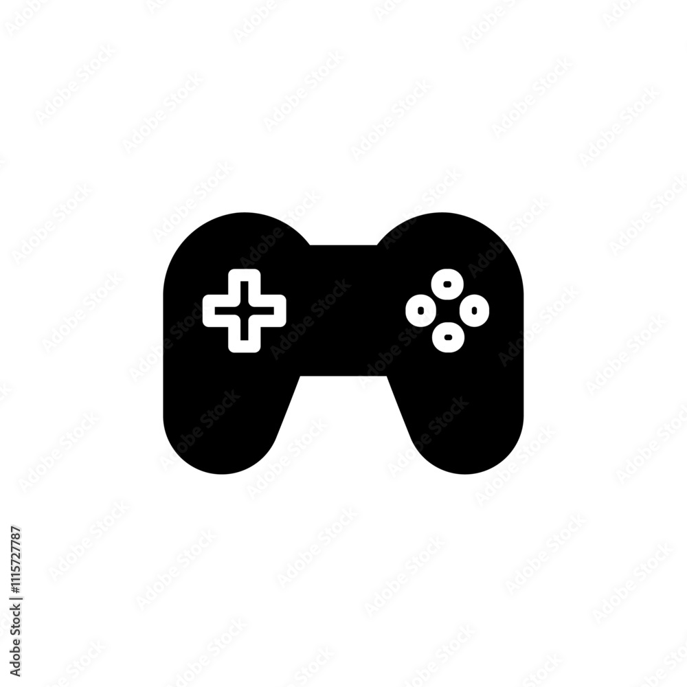Aufkleber gamepad icon web design in vector