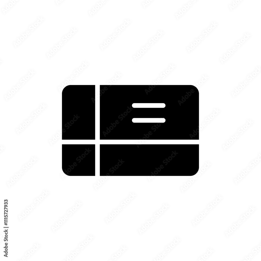 Poster gift card icon web design in vector