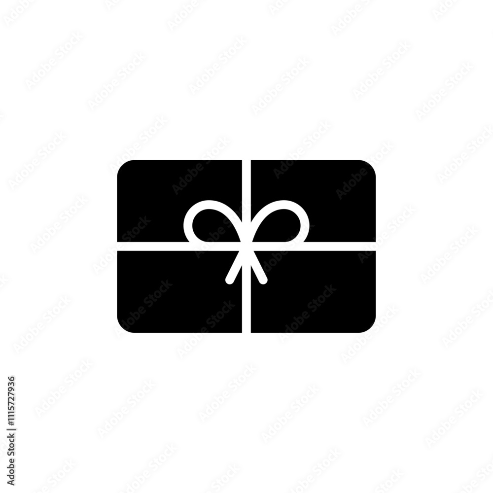 Poster gift card icon web design in vector
