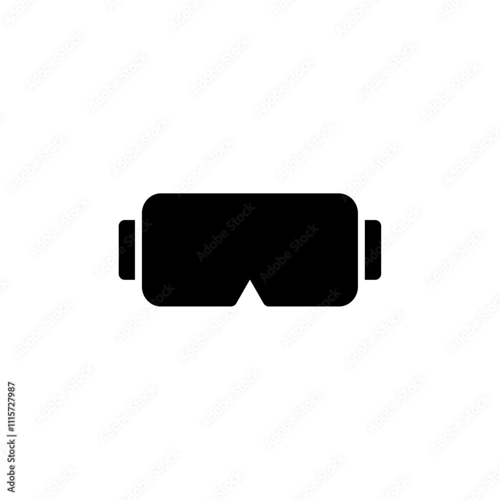 Poster Goggles icon web design in vector