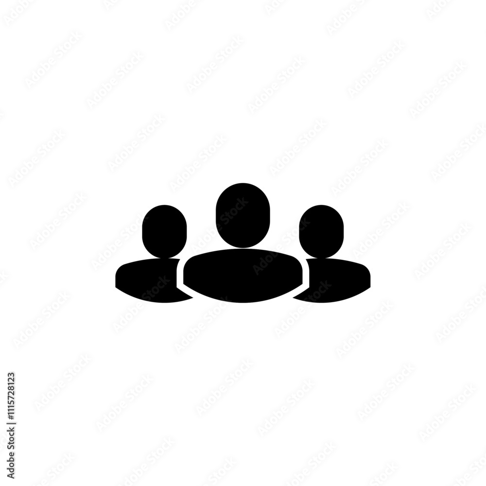Aufkleber Group icon web design in vector