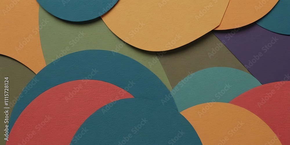 Poster A colorful background with many circles of different colors