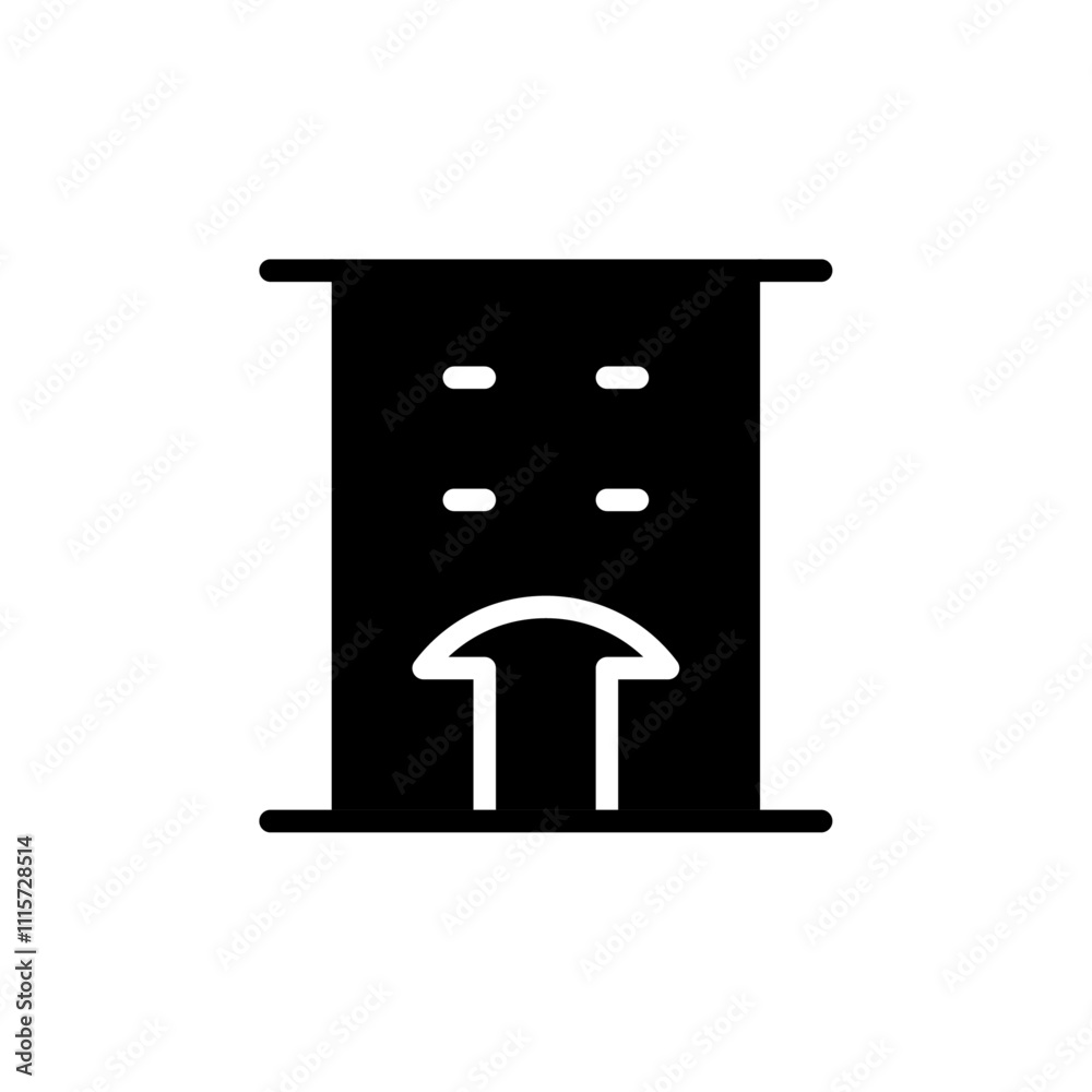 Poster hotel icon web design in vector