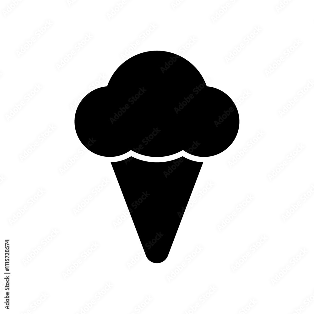 Poster Ice Cream icon web design in vector