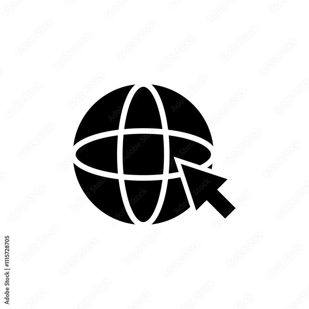 Poster internet icon web design in vector