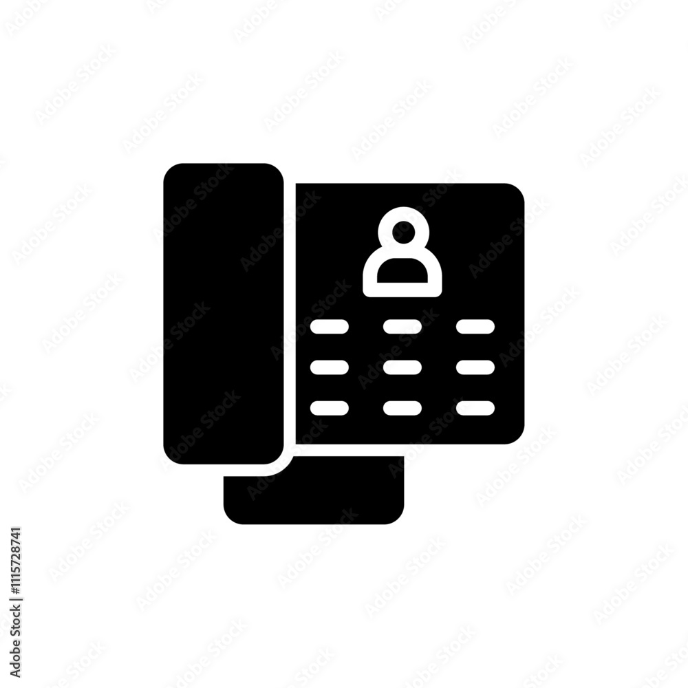 Aufkleber Interphone icon web design in vector