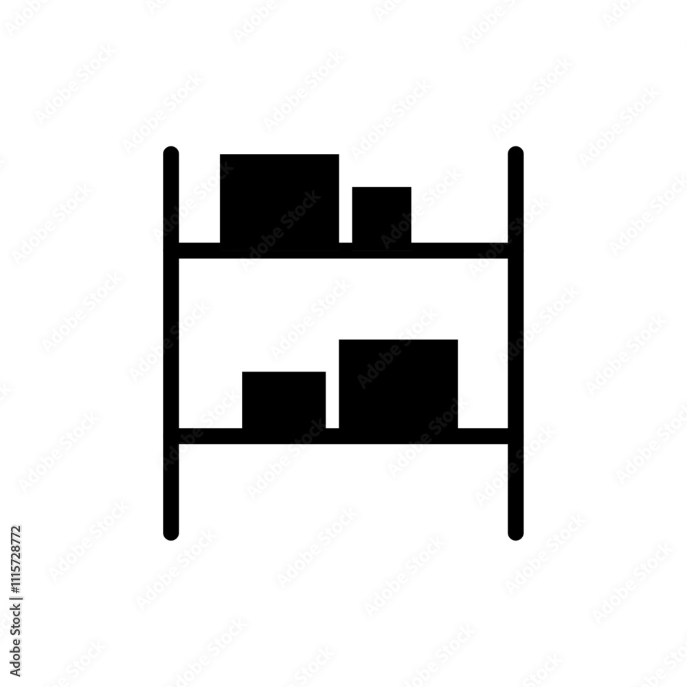 Poster Inventory icon web design in vector
