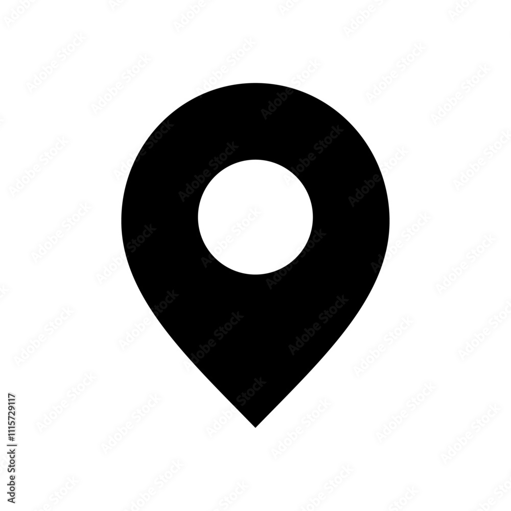 Poster Location icon web design in vector