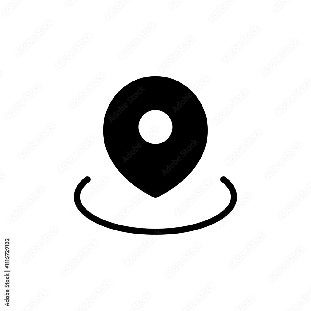 Poster location pin icon web design in vector