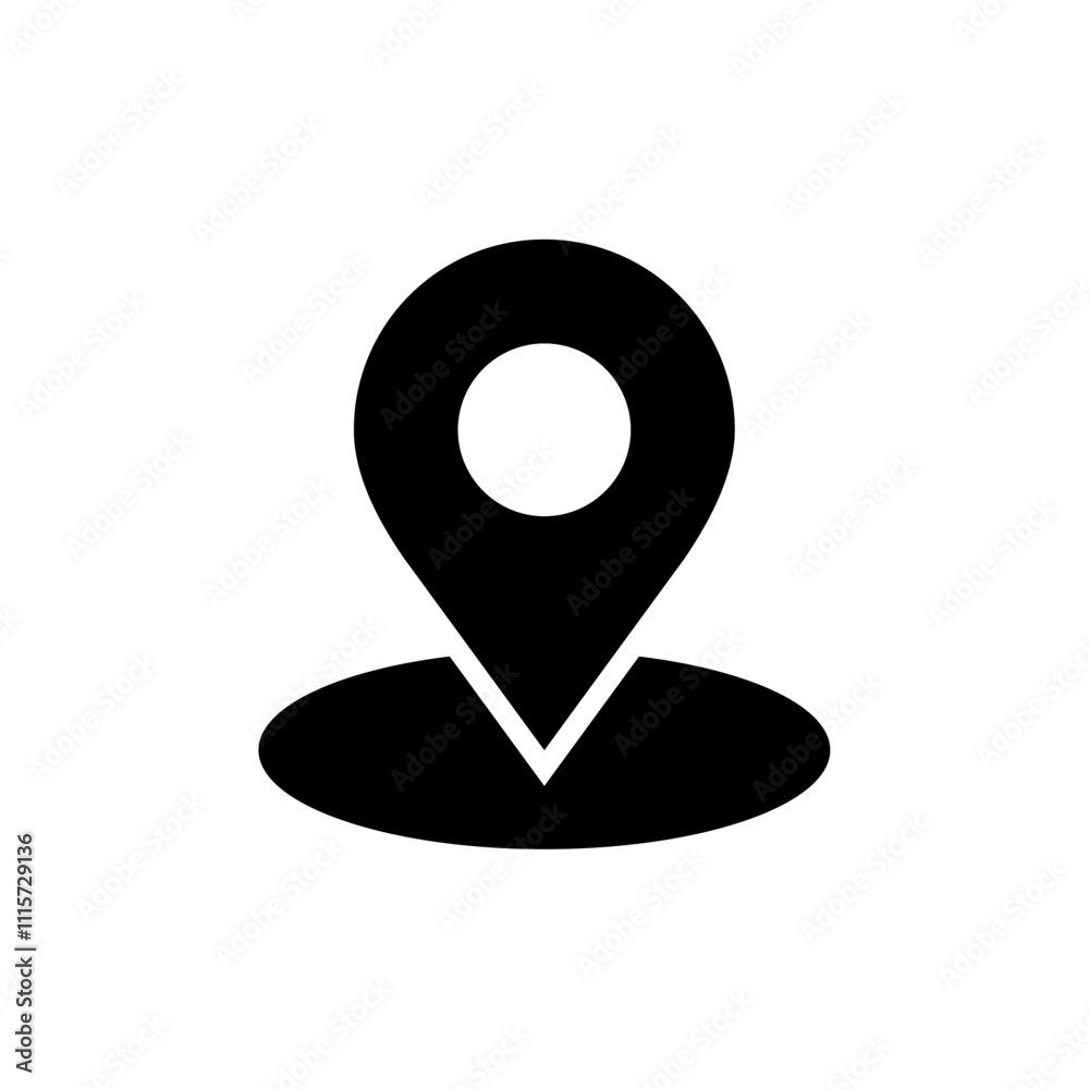 Poster Located icon web design in vector