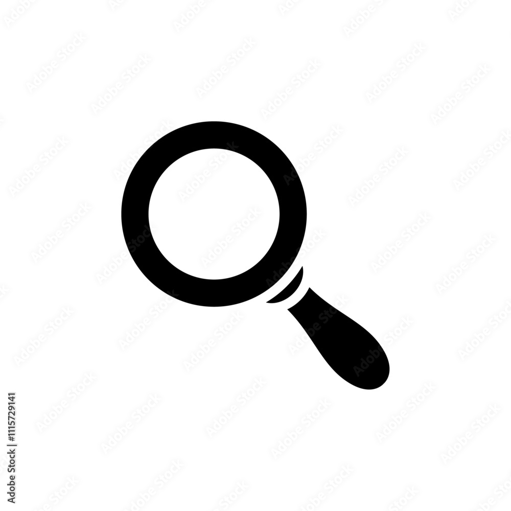 Poster Loupe icon web design in vector