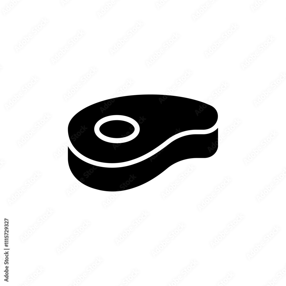 Poster Meat icon web design in vector