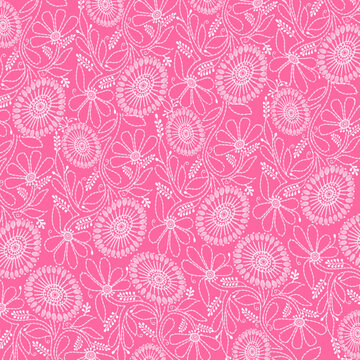 Floral seamless Chikankari embroidery patterns suitable for background wallpapers, printed textile patterns and other home decor articles